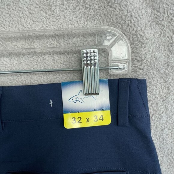 NEW Greg Norman Men's Size 32x34 Performance Stretch Navy Pants Flax Waistband - Picture 4 of 8
